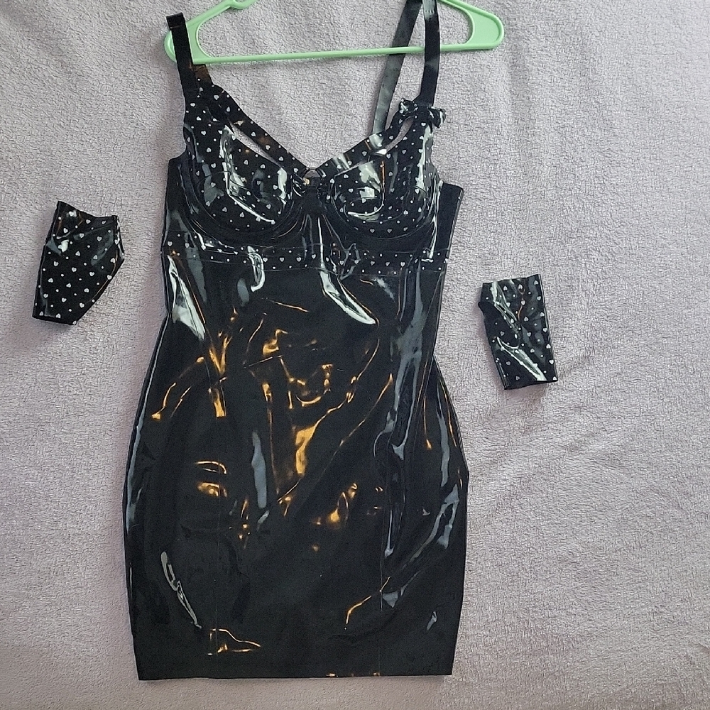 Black Polka Dot Women's Dress